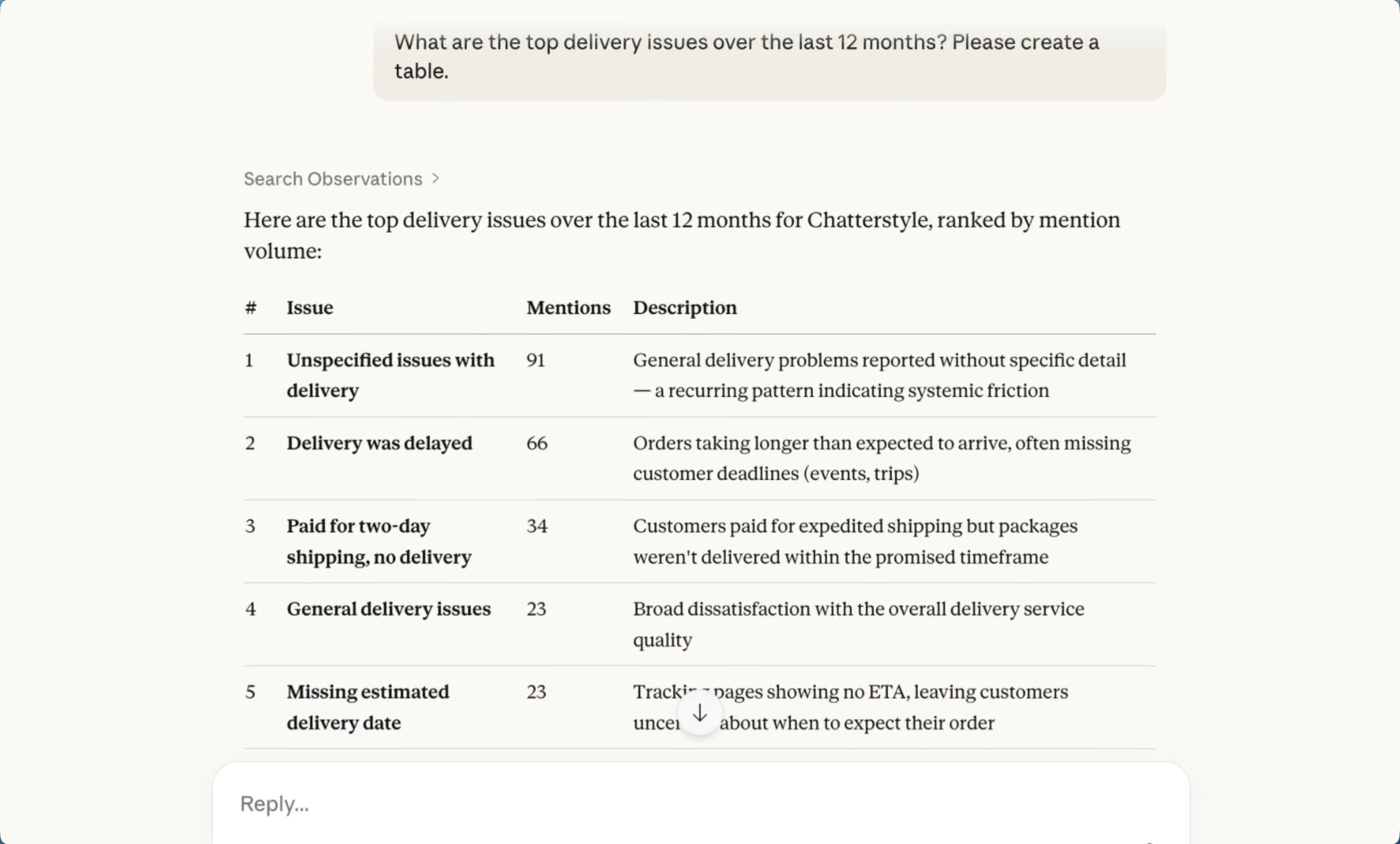 Chattermill screenshot